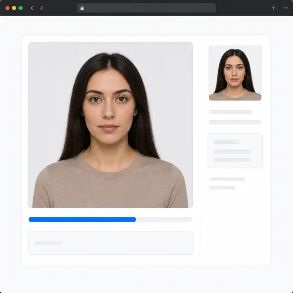任意の背景からポートレートをアップロード