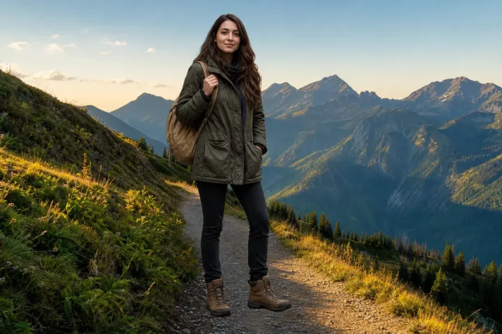 Photo subject placed in a replacement scene