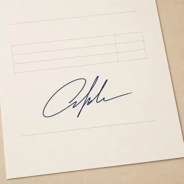 Prepare signatures for forms and documents